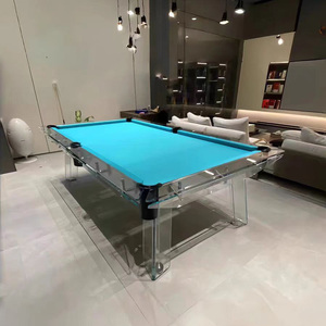 Tavolo da <span class=keywords><strong>Biliardo</strong></span> in Vetro Cristallo Stile Francese con Piano in Ardesia, <span class=keywords><strong>Dimensioni</strong></span> Standard per Sala Giochi Privata - Product Image 6