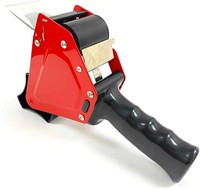 Distributeur de ruban adhésif robuste rouge pour machine d'emballage, scelleuse de rouleaux et coupe-ruban pour expédition