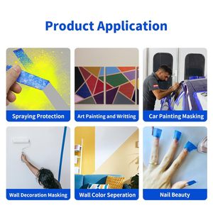 Cao su keo hiệu suất sơn nghệ thuật bảo vệ tùy chỉnh họa sĩ dễ dàng xé mục đích chung masking <span class=keywords><strong>tape</strong></span> - Product Image 6