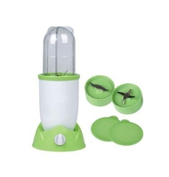 Mixeur Plongeant Électrique 200W, Capacité 0.4L, Faible Bruit, Contenant en Plastique, Commande par Bouton Poussoir pour Smoothies et Shakes