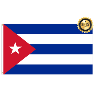 Banderas de <span class=keywords><strong>Cuba</strong></span> Personalizables de Poliéster 68D/100D de 3x5 pies al por Mayor, Entrega Rápida, Proveedor Confiable, Envío Rápido para Todas las Naciones - Product Image 2