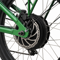 Vélo électrique pliable puissant avec moteur arrière de 500 W, cadre en alliage d'aluminium de 20 pouces, vélo de ville à enjambement bas pour adultes