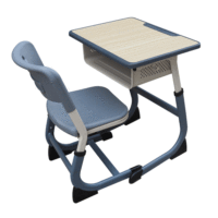 Ensemble de mobilier scolaire moderne Knock PP en plastique, banc d'école primaire, bureau d'étudiant, table de lecture traditionnelle pour bureau à domicile