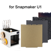 Untuk Printer 3D Snapmaker U1 270x270MM PET PEO PEY PEI, Pelat Cetak Dua Sisi, Permukaan Cetak Suhu Rendah, Platform Permukaan yang Dapat Dilepas