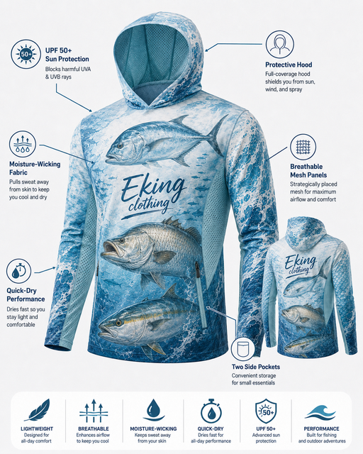 Moisture Wicking Quick Dry 160GSM Lightweight Breathable Sublimation Uv Protection Upf 50 Performance Fishing Shirt with Pockets