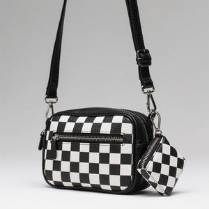 高端设计师品牌男士斜挎包斜挎包优质复古零钱包拉链封口皮革 - Product Image 6