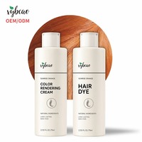 Crème Colorante Capillaire Permanente de Qualité Supérieure aux Extraits Botaniques et Herbacés, Teinte Orange Aube, Ginseng, Aloès, Camomille, Couvre les Cheveux Blancs