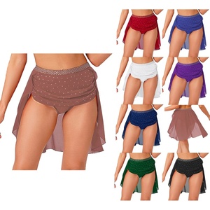 กระโปรงผ้าชีฟองสำหรับเต้นสมัยใหม่สำหรับผู้หญิงกระโปรงเต้นชุดเต้นเล่นโคลงสั้นๆ - Product Image 1