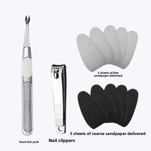 Kit de pédicure professionnel 8-en-1 : Râpe et éliminateur de callosités pour les pieds avec manche en plastique - Product Image 4