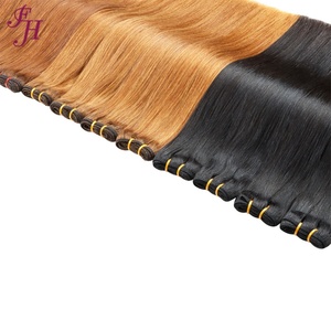Puddinghair Extensions de cheveux humains à trame, lisses comme des baguettes, double tirage, cuticules alignées, cheveux vietnamiens, pour professionnels - Product Image 6