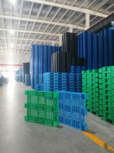 Alta qualità HDPE <span class=keywords><strong>Euro</strong></span> <span class=keywords><strong>Pallet</strong></span> monofronte 4 vie di ingresso per uso industriale con tubo in acciaio <span class=keywords><strong>H1</strong></span> - Product Image 6