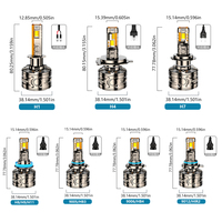 Phares LED de voiture Senrobo Y28 300W 50000LM super lumineux H1 H3 H4 H7 H8 H11 9005 9006 9012 880 881 Ampoules LED pour automobile