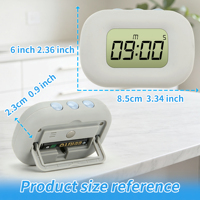 Digitaler Küchentimer mit LCD-Anzeige und Countdown-Alarm für Kaffee, Backen, Kochen, Training und den Heimgebrauch
