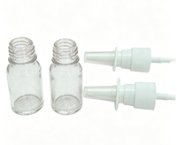 Flacon pulvérisateur nasal en verre de 5 ml et 10 ml, flacon vide multicolore pour emballage médical et cosmétique