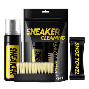 Kit de nettoyage pour baskets et chaussures, ensemble d'entretien des chaussures, mousse nettoyante, polisseur <span class=keywords><strong>blanc</strong></span> pour chaussures - Product Image 3