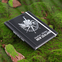 Carnet personnalisé en cuir PU avec reliure spirale, élastique et couverture rigide, journal de voyage, impression OEM
