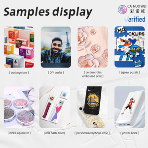 Автоматический УФ-струйный принтер 6050 с калибровкой высоты печати для чехлов для телефонов, наклеек, значков, ручек, бутылок, брелоков, карт, стекла, ПВХ, металла - Product Image 2