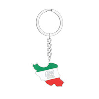 Llavero Decorativo con Mapa de la Bandera de Irán, Nuevo, al por Mayor
