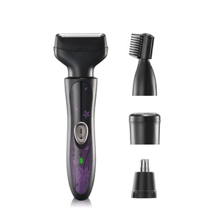 Juego de Recortadoras de Pelo Multifuncionales 4 en 1 de Acero Inoxidable Más Vendido, Afeitadora Eléctrica para Mujer, para Patillas y Cejas - Product Image 3