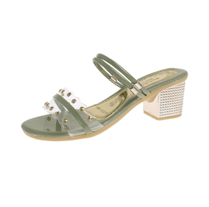 <span class=keywords><strong>Sandali</strong></span> Trasparenti da Donna <span class=keywords><strong>con</strong></span> <span class=keywords><strong>Tacco</strong></span> <span class=keywords><strong>Alto</strong></span> e Plateau, Antiscivolo, Stile Gladiatore, <span class=keywords><strong>con</strong></span> Borchie, Estate 2023 - Product Image 2