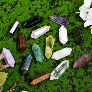 Cristal Natural al por Mayor, Torre de Doble Punta, Artesanía Tallada Ecológica, Piedra Preciosa de Fengshui, Regalo para la Habitación - Product Image 3