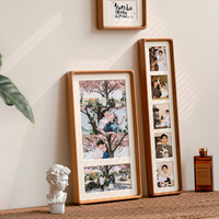 Cadre photo rectangulaire vertical 8x10 en bois massif, fait main, écologique, pour impression Giclée, design moderne et élégant pour la maison/le bureau