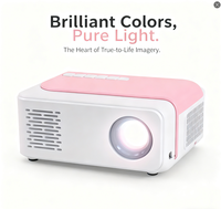 Service de dropshipping : Projecteur LCD mini portable 2025, vente chaude, 50 ANSI Lumens, son SRS, 720P, 3D, home cinéma, projection murale mobile