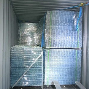 PVC 코팅 용접 철망 울타리 패널 12 게이지 8ft x 4ft 2x2 아연 도금 철 와이어 malla electrosoldada 75mm 50mm - Product Image 5