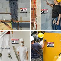 Señalización de Seguridad Personalizada de Vinilo Transparente para Equipos de Construcción, Adhesivo para Paredes Industriales, Señalización de Máquinas
