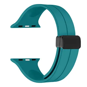Cinturino magnetico in Silicone RYB per Apple Watch Ultra 2 49mm, cinturino magnetico di ricambio in Silicone sportivo per Apple Watch serie 9 8 7