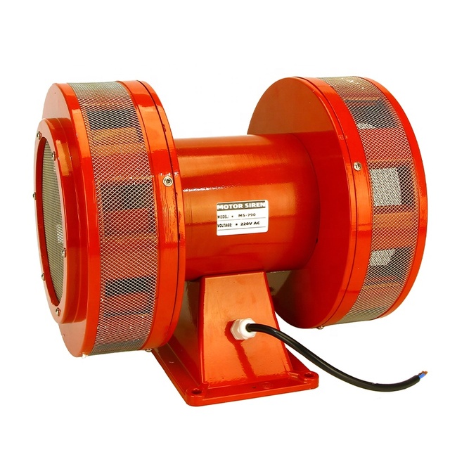 VKSELE MS-790 Red Small 2.2A 4.1A AC Aluminum Conventional Fire Alarm System Wireless Motor Siren Horn