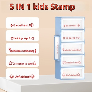 ชุดแสตมป์ครู <span class=keywords><strong>5</strong></span>-in-1 |   ตราประทับสำหรับตรวจการบ้าน |   ตราประทับสำหรับการให้คะแนนในโรงเรียน: รางวัล, การแก้ไข, การท่องจำ และการตรวจสอบความคิดเห็น - Product Image 1
