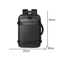 Mochila para Portátil Unisex de 15 Pulgadas, Impermeable, con Capacidad para Computadora, para Estudiantes y Viajes, con USB