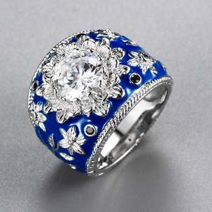 Peishang nuovo fornitore professionale di moda 2024 gioielli in tinta unita margherita 925 anelli in argento gioielli donna - Product Image 2