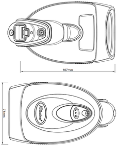 AiGather pemindai kode batang genggam 2.4G, pemindai kode batang genggam bidang kedalaman panjang 1D 2D cocok untuk penggunaan cepat - Product Image 4
