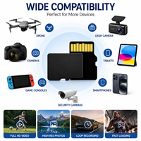 Carte mémoire OEM 100 % originale au prix d'usine, carte TF en plastique de 128 Mo avec un CADR élevé, compatible avec MP3, DVR, téléphone, GPS, appareil photo