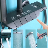Ensemble de pommeau de douche salle de bain ensemble de mitigeur de douche en acier inoxydable salle de bain avec eau froide et chaude ensemble de douche système de salle de bain