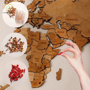 Multi-strato 3D mappa <span class=keywords><strong>del</strong></span> <span class=keywords><strong>mondo</strong></span> in legno mappa di viaggio con la decorazione dell'ufficio o soggiorno parete arte per i paesi e <span class=keywords><strong>capitali</strong></span> - Product Image 3