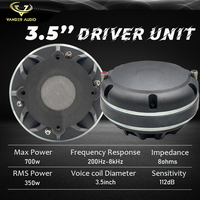 Nouvelle arrivée 3.5 pouces Bobine MF Polymères Diaphragme Compression Drivers Extrêmement fort RMS 350W Driver Speaker 112dB-Your Big Boy