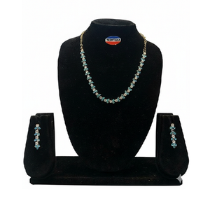 Conjunto de Collar y Aretes de Acero Inoxidable Vintage para Mujer, Diseño Elegante y Brillante, Ideal para Bodas y Fiestas - Product Image 3