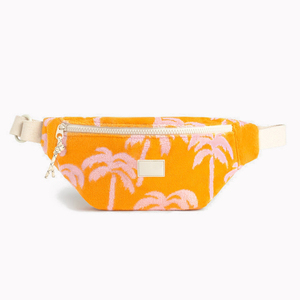 Sac banane en <span class=keywords><strong>tissu</strong></span> éponge à motif personnalisé sac à bandoulière en <span class=keywords><strong>tissu</strong></span> éponge réglable sac de taille en <span class=keywords><strong>tissu</strong></span> éponge cocotier pour le voyage - Product Image 1