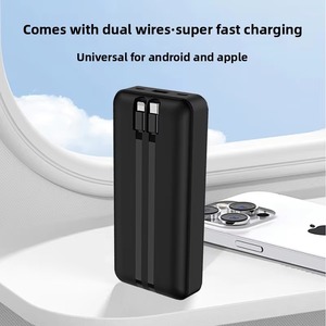 <span class=keywords><strong>Batterie</strong></span> <span class=keywords><strong>externe</strong></span> 20 000 mAh légère et fine avec écran LED, grande capacité, charge rapide 15W, modèle 2 Type-C - Product Image 1
