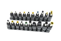 Conectores de adaptador de enchufe hembra, punta de cargador de ordenador portátil, enchufes de alimentación CC universales para notebook, 8 Uds.