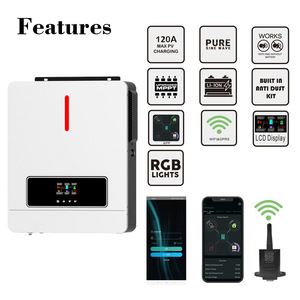 Inverter solare ibrido 3kw 4kw 5Kw 6kw 8Kw 10Kw 11Kw 5Kva onda sinusoidale pura Inverter 24V 110v 220V 24V 110V 220V Inverter - Product Image 2