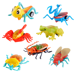 Số lượng lớn 2024 giá rẻ <span class=keywords><strong>Mini</strong></span> nhựa kéo trở lại côn trùng bò sát động vật khuyến mại đồ chơi - Product Image 1
