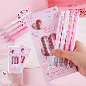 Netter Gel stift Liebe High Value Press Gel Pen Student Weich gummi scheide Mädchen Herz Press Pen - Product Image 2