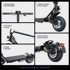 Scooter Todoterreno 48V 20Ah, Potente Scooter Eléctrico Todoterreno con Neumáticos Anchos, K10 500w, Scooter K10 K10 500w Eléctrico - Product Image 6