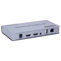 Ekstensi Keyboard dan Mouse USB nirkabel, 120m HDMI sesuai dengan transmisi tampilan Video, kabel jaringan Rj45 ekstensi Keyboard Mouse USB