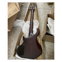 Guitare Basse Électrique Jello 43 Pouces 6 Cordes, Corps en Palissandre et Chêne, 24 Frettes Demi-Fermées en Nickel, Manche de Guitare 43 Pouces