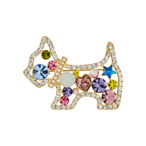 Cartoon Puppy Brooch Zinc Alloy Bezel Setting Women's Fashion Accessory Any Occasion - Product Image 5